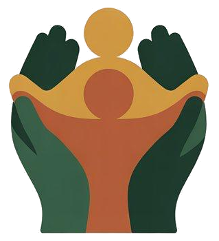 Ongera Ubeho logo — two hands holding a parent and child